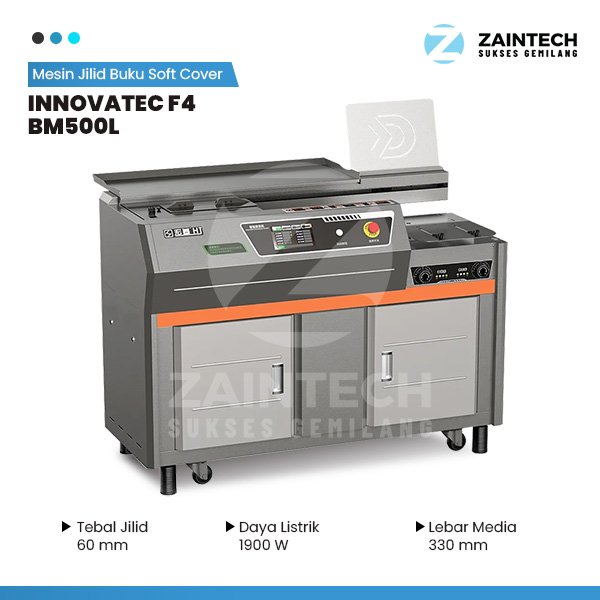 Mesin Jilid Buku Soft Cover INNOVATEC F4 BM500L